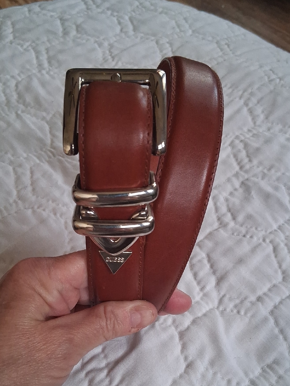 Guess Brown Vintage Leather Belt